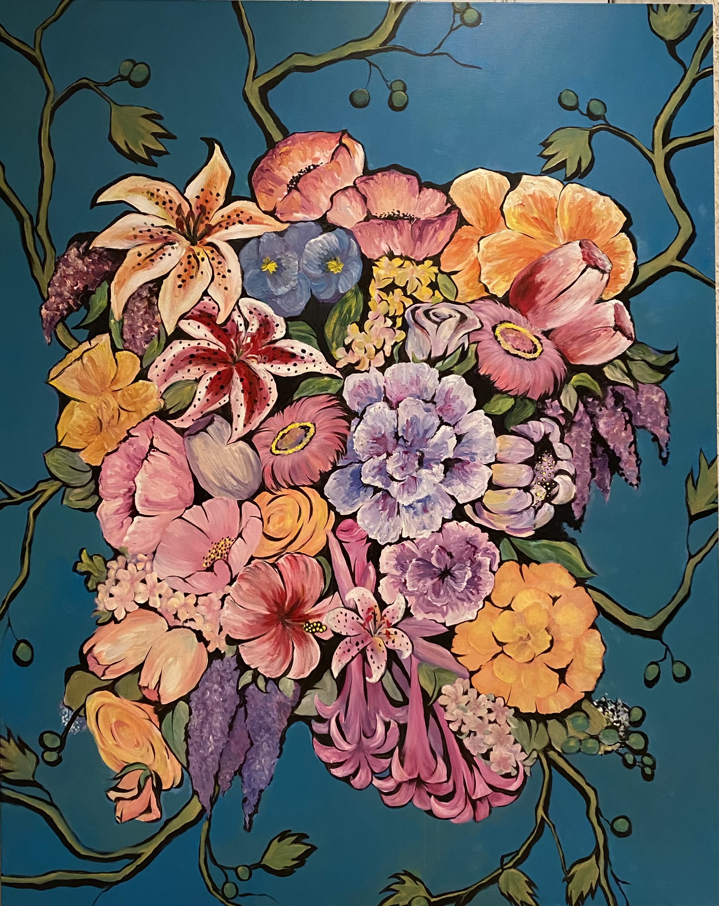 Bright Flowers Commissioned Art